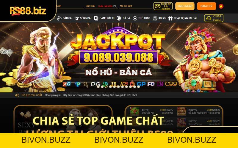 Giới Thiệu RS88 - Link Vào Hệ Thống Game Cược Online Uy Tín - Bivon