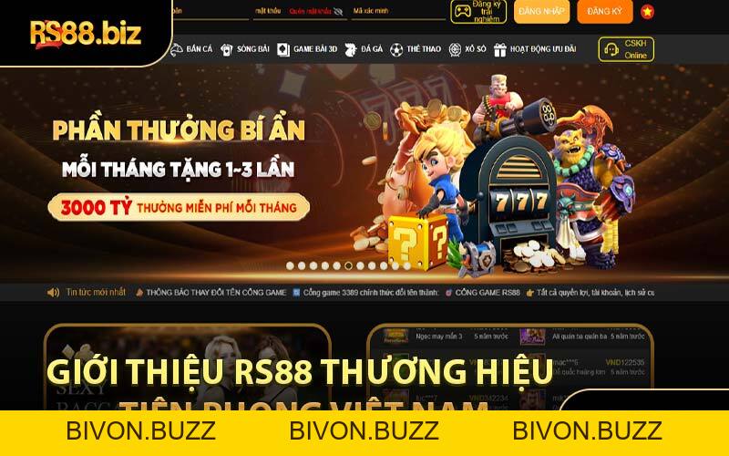 Giới Thiệu RS88 - Link Vào Hệ Thống Game Cược Online Uy Tín - Bivon