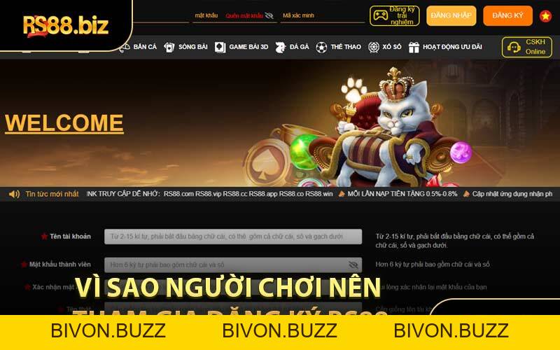 Đăng Ký RS88 - Tham Gia Hệ Thống Game Cược Mới 2026 - Bivon